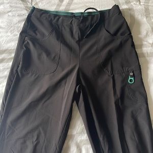 Womens black Lynx lightweight scrub pants. Small/tall!